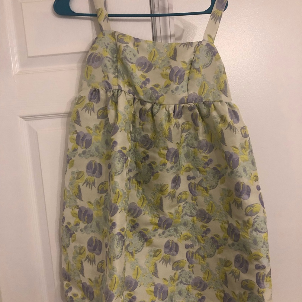 Storia Floral Dress in Yellow and Purple
